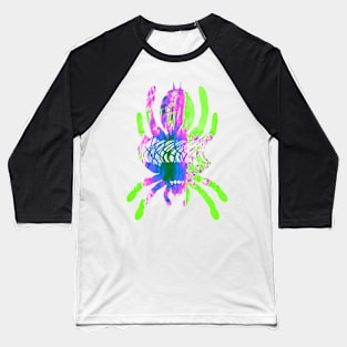 Tarantula Silhouette V31 (Tie Dye) Baseball T-Shirt